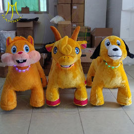 Hansel amusement games walking stuffed coin operated mountable animal supplier