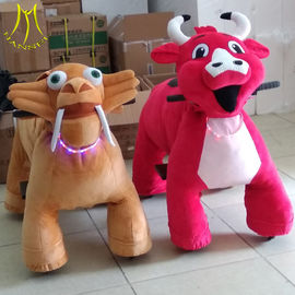 Hansel amusement indoor playground battery operated ride on plush animals supplier