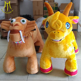 Hansel amusement indoor playground battery operated ride on plush animals supplier