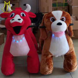 Hansel amusement electric plush toys coin operated kiddie rides for park supplier