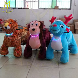 Hansel amusement park motorized plush animal plush unicorn electric scooter supplier