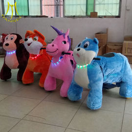 Hansel  battery powered plush toy ride on animals shopping mall plush motorized animals supplier