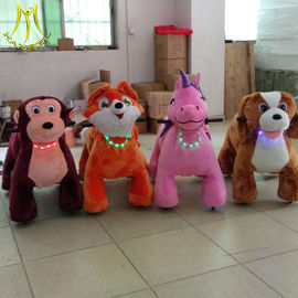 Hansel  battery powered plush toy ride on animals shopping mall plush motorized animals supplier