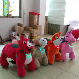 Hansel commercial mall rideable animal electric ride on unicorn with non coin for rental parties supplier