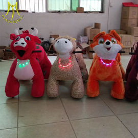 Hansel  hot sale  electric mountable plush motorized animal for shopping mall supplier
