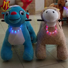 Hansel amusement park games kiddie electric ride on walking animal ride supplier