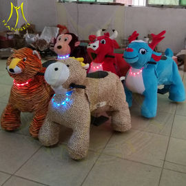 Hansel amusement park playground ride on plush animal electric scooter supplier