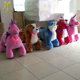 Hansel shopping mall moving electronic large plush ride on toy supplier