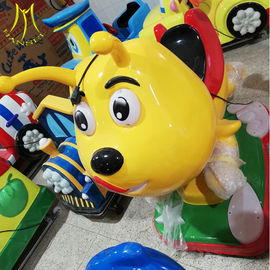 Hansel  fiberglass kiddy ride machine funny racing car small amusement park kiddie ride supplier
