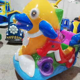 Hansel  cheap fiber glass kiddie rides amusament coin kiddie rides dolphin supplier