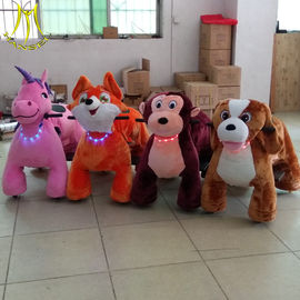 Hansel 2019 coin operated plush animal jungle rides electric scooters for birthday party supplier