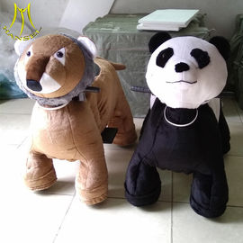 Hansel  indoor and outdoor riding games zoo animals kiddie ride panda plush toy supplier