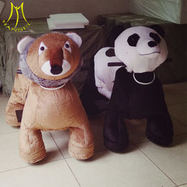 Hansel  indoor and outdoor riding games zoo animals kiddie ride panda plush toy supplier