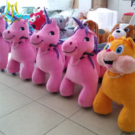 Hansel  entertainment games for adult plush electric animal toy rides in mall supplier