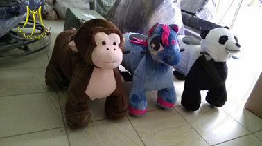 Hansel amusement park walking plush battery powered animals ride supplier