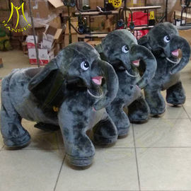 Hansel coin operated walking plush electric ride on animal toys for park supplier