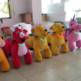 Hansel luna park toys large ride on pony animal toy plush kiddie rides supplier