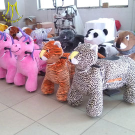 Hansel coin operated amusement robotic walk motorized horse toy for adults supplier