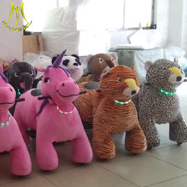 Hansel Stuffed animal car ride electric motorized plush riding animals with light necklace supplier