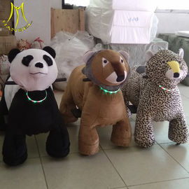 Hansel Stuffed animal car ride electric motorized plush riding animals with light necklace supplier