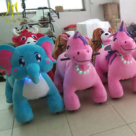 Hansel  high quality family walking plush animal toy ride on elephant with coin operated supplier