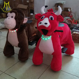 Hansel amusement kids walking battery operated ride on plush animal for mall supplier