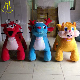 Hansel amusement plush kid riding horse toy motorized animal toy rides supplier