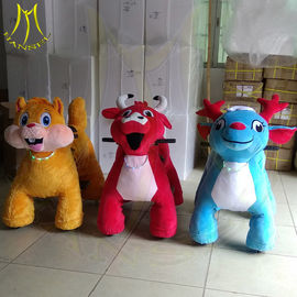 Hansel shopping mall electric walking large plush ride on animal toy supplier