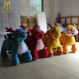 Hansel shopping mall electric walking large plush ride on animal toy supplier