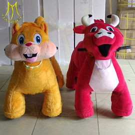 Hansel amusement park walking coin operated ride on plush animals supplier