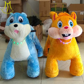 Hansel amusement park walking coin operated ride on plush animals supplier