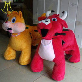 Hansel naughty castle playground kids ride on plush animal electric scooter supplier