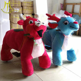 Hansel shopping mall entertainment electric mountable animal plush ride supplier