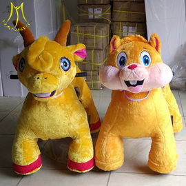 Hansel amusement park walking plush kids rideable electric motorized animals supplier