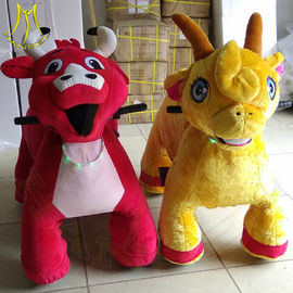 Hansel amusement park walking electric mountable plush motorized animal supplier