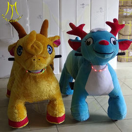 Hansel amusement park walking electric mountable plush motorized animal supplier