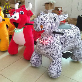 Hansel indoor mall coin operated plush mechanical stuffed animal ride for sale supplier