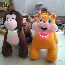Hansel indoor mall coin operated plush mechanical stuffed animal ride for sale supplier