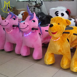 Hansel  low price stock coin operated plush animal toy rides electrical animal toy supplier