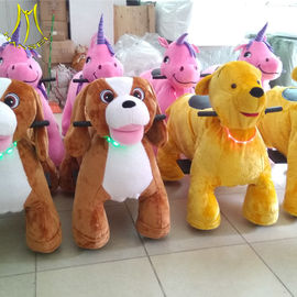 Hansel plush rideable machines stuffy animal amusement park equipment rides supplier
