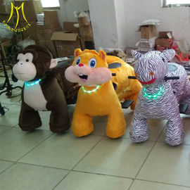 Hansel  battery operated zoo riders plush walking animal for kids supplier