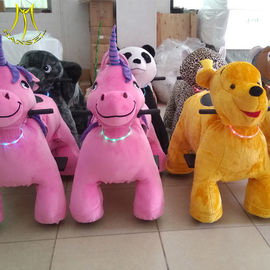 Hansel  amusement park electric Children sit on walking animal toy car for sale supplier