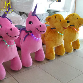 Hansel  amusement park electric Children sit on walking animal toy car for sale supplier