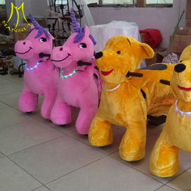 Hansel outdoor park plush motorized animals electric kids scooter toys supplier