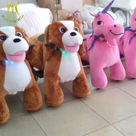 Hansel amusement park plush walking battery operated zoo animals kiddie ride supplier