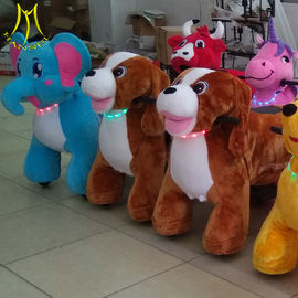 Hansel entertainment center plush rides stuffed animal unicorn on wheels supplier
