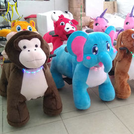 Hansel battery zippy electric happy monkey plush riding game machine for parties supplier