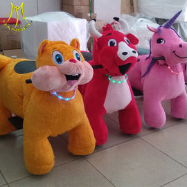 Hansel  commercial electric stuffed animals adults can ride  riding for kids horse toy unicorn ride with non coin supplier
