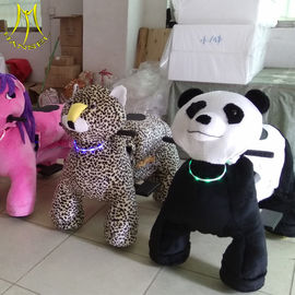 Hansel  plush walking electric toy ride on furry animal unicorn rides supplier