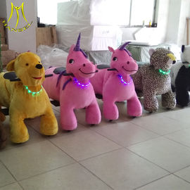 Hansel children Zoo animals toys battery powered walking pets animal unicorn rides supplier